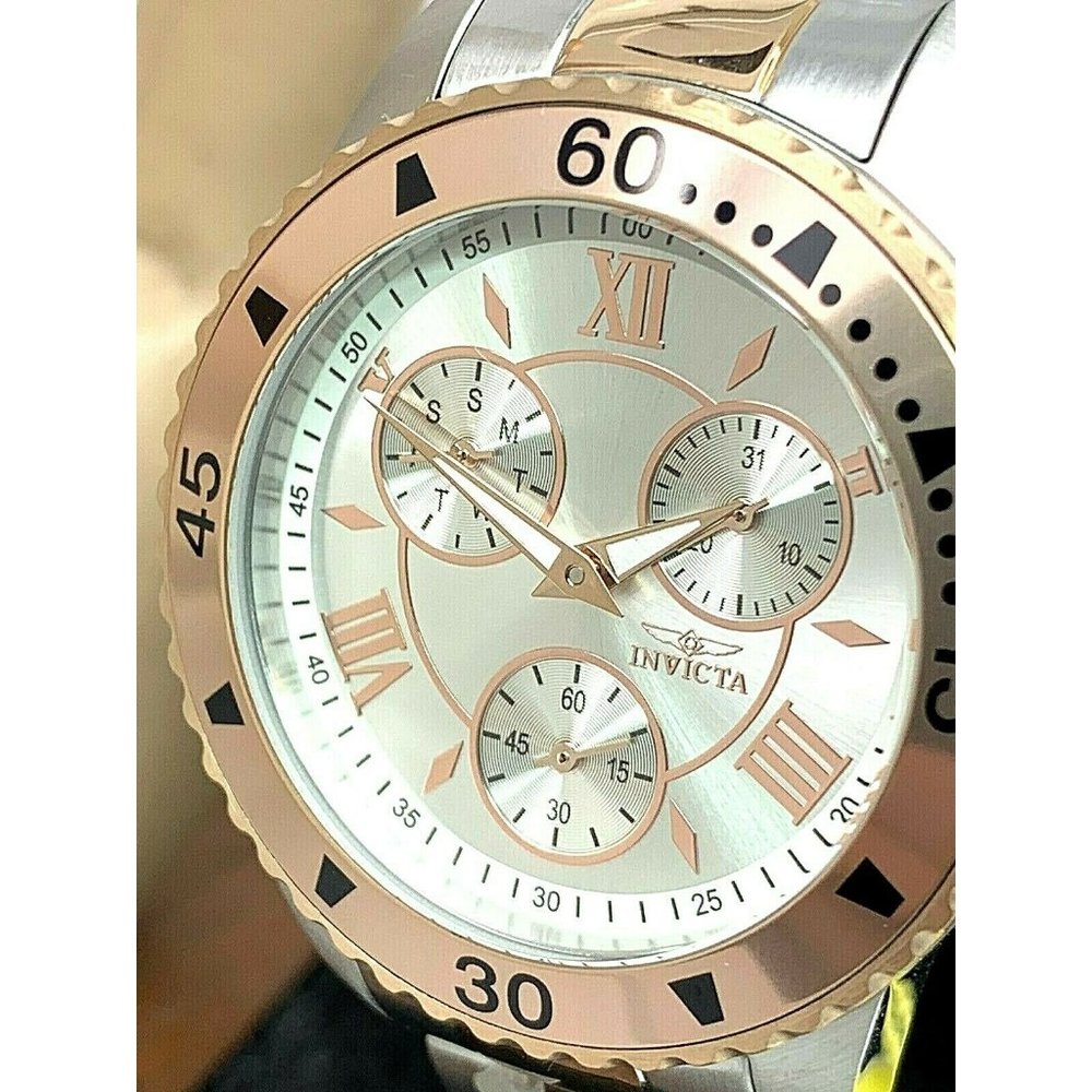 Invicta Women's Watch 21771 Angel Two Tone Stainless Steel Silver Dial Q…